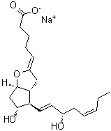 CAS#: 68324-96-9, Sodium (5Z,9alpha,11alpha,13E,15S,17Z)-11,15-dihydroxy-6,9-epoxyprosta-5,13,17-trien-1-oate