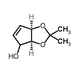 CAS#: 683276-44-0, (3aS,6aR)-2,2-Dimethyl-4,6a-dihydro-3aH-cyclopenta[d][1,3]dioxol-4-ol