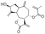 CAS#: 68370-45-6, 2-Methylpropenoic Acid [(3aR,6abeta,9abeta,9balpha)-Dodecahydro-8alpha-Hydroxy-3,6,9-Tris(Methylene)-2-Oxoazuleno[4,5-b]Furan-4beta-Yl] Ester