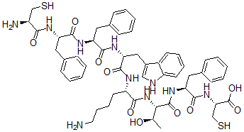 CAS 登录号：68374-47-0， 八肽-色氨酰(8)-生长抑素