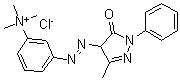 CAS#: 68391-31-1, 3-[2-(4,5-Dihydro-3-Methyl-5-Oxo-1-Phenyl-1H-Pyrazol-4-Yl)Diazenyl]-N,N,N-Trimethyl-Benzenaminium Chloride (1:1)