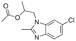 CAS 登录号：68391-56-0， 1-(6-氯-2-甲基-1H-苯并咪唑-1-基)-2-丙醇乙酸酯