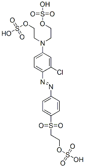 CAS#: 68399-92-8, 2,2'-[[3-Chloro-4-[[4-[[2-(Sulphooxy)Ethyl]Sulphonyl]Phenyl]Azo]Phenyl]Imino]Bisethyl Bis(Hydrogensulphate)