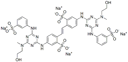 CAS#: 68413-51-4, Tetrasodium 4,4'-Bis[[4-[(2-Hydroxyethyl)Methylamino]-6-[(3-Sulphonatophenyl)Amino]-1,3,5-Triazin-2-Yl]Amino]Stilbene-2,2'-Disulphonate