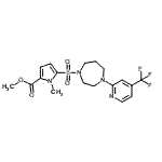 CAS#: 684212-18-8, Methyl 1-methyl-5-({4-[4-(trifluoromethyl)-2-pyridinyl]-1,4-diazepan-1-yl}sulfonyl)-1H-pyrrole-2-carboxylate