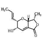 CAS#: 684237-03-4, (2S,3S,7S,7aS)-3-Hydroxy-7-methyl-2-[(1E)-1-propen-1-yl]-2,3,7,7a-tetrahydro-5H-furo[3,4-b]pyran-5-one