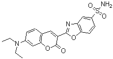 CAS#: 68427-35-0, 2-[7-(Diethylamino)-2-Oxo-2H-1-Benzopyran-3-Yl]-5-Benzoxazolesulfonamide