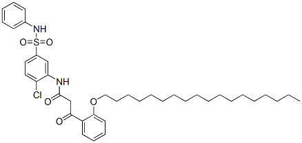 CAS 登录号：68516-70-1， N-[5-(苯胺基磺酰基)-2-氯苯基]-3-[O-(十八烷氧基)苯基]-3-氧代丙酰胺