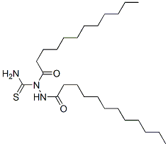 CAS 登录号:68516-83-6, 十二烷酸 2-(氨基硫代甲酰)-2-(1-氧代十二烷基)酰肼
