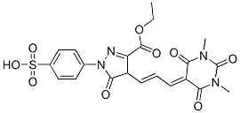 CAS#: 68541-06-0, 3-Ethyl 4,5-Dihydro-5-Oxo-1-(4-Sulphophenyl)-4-[3-(Tetrahydro-1,3-Dimethyl-2,4,6-Trioxo-5(2H)-Pyrimidinylidene)Prop-1-Enyl]-1H-Pyrazole-3-Carboxylate