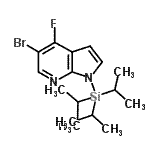 CAS 登录号：685513-91-1， 5-溴-4-氟-1-(三异丙基硅烷基)-1H-吡咯并[2,3-b]吡啶