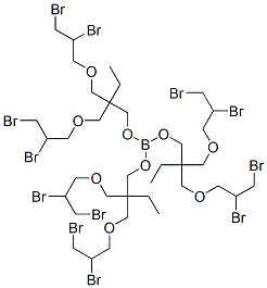 CAS 登录号：68555-87-3， 硼酸三[2,2-二[(2,3-二溴丙氧基)甲基]丁基]酯