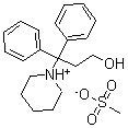 CAS#: 6856-31-1, 1-(3-Hydroxy-1,1-diphenylpropyl)piperidinium methanesulphonate