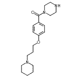 CAS#: 685871-07-2, 1-Piperazinyl{4-[3-(1-piperidinyl)propoxy]phenyl}methanone