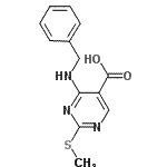 CAS#: 686267-34-5, 4-(Benzylamino)-2-(methylsulfanyl)-5-pyrimidinecarboxylic acid