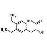 CAS#: 686298-21-5, (2R)-3-(3,4-Diethylphenyl)-2-hydroxypropanoic acid