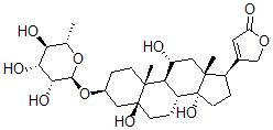 CAS#: 6869-51-8, 3beta-[(6-Deoxy-alpha-L-Mannopyranosyl)Oxy]-5,11alpha,14-Trihydroxy-5beta-Card-20(22)-Enolide
