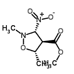CAS#: 68702-65-8, Methyl (3R,4R,5S)-2,5-dimethyl-3-nitro-1,2-oxazolidine-4-carboxylate