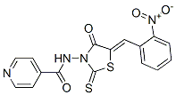 CAS#: 68711-00-2, N-[5-[(2-Nitrophenyl)Methylene]-4-Oxo-2-Thioxo-3-Thiazolidinyl]-4-Pyridinecarboxamide