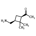 CAS#: 687612-10-8, 1-[(1R,3S)-3-(Aminomethyl)-2,2-dimethylcyclobutyl]ethanone