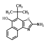 CAS#: 687619-44-9, 2-Amino-4-(2-methyl-2-propanyl)naphtho[1,2-d][1,3]thiazol-5-ol