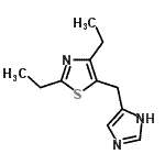 CAS#: 687995-60-4, 2,4-Diethyl-5-(1H-imidazol-4-ylmethyl)-1,3-thiazole