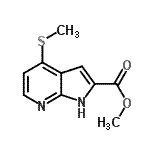 CAS#: 688356-75-4, Methyl 4-(methylsulfanyl)-1H-pyrrolo[2,3-b]pyridine-2-carboxylate