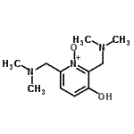 CAS 登录号：688728-28-1， 2,6-二[(二甲基氨基)甲基]-3-吡啶醇1-氧化物