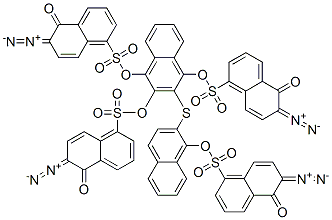 CAS#: 68901-25-7, 2,2'-Dihydroxy-1,1'-dinaphthylsulfide, bis(2-diazo-1-naphthol-5-sulfonate)