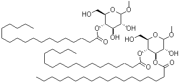 CAS 登录号:68936-95-8, 甲基葡萄糖倍半硬脂酸酯