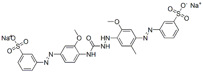 CAS 登录号：68958-99-6， 3-[[3-甲氧基-4-[[[2-甲氧基-5-甲基-4-[(3-磺酸基苯基)偶氮]苯胺基]氨基甲酰]氨基]苯基]偶氮]苯磺酸二钠