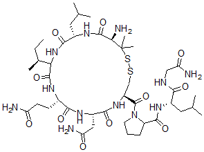 CAS 登录号:68974-28-7, 1-(3-巯基-L-缬氨酸)-2-L-亮氨酸-后叶催产素