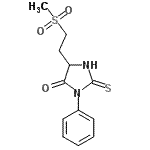 CAS#: 68984-76-9, 5-[2-(Methylsulfonyl)ethyl]-3-phenyl-2-thioxo-4-imidazolidinone
