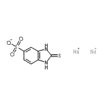 CAS#: 68994-94-5, 2,3-dihydro-2-thioxo-1H-Benzimidazole-5-sulfonate sodium salt (1:2)