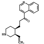 CAS 登录号：69-24-9， 1-(4-喹啉基)-3-[(3R,4R)-3-乙烯基-4-哌啶基]-1-丙酮