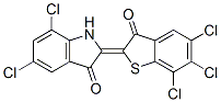 CAS#: 6904-93-4, 5,7-Dichloro-1,2-Dihydro-2-(5,6,7-Trichloro-3-Oxobenzo[b]Thien-2(3H)-Ylidene)-3H-Indol-3-One