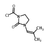 CAS 登录号：69048-84-6， 3-(2-甲基-1-丙烯-1-基)-2-氧代-1-咪唑烷羰基氯化物