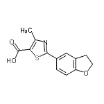 CAS#: 690632-04-3, 2-(2,3-Dihydro-1-benzofuran-5-yl)-4-methyl-1,3-thiazole-5-carboxylic acid