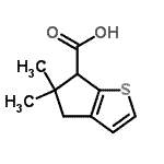 CAS#: 690656-63-4, 5,5-Dimethyl-5,6-dihydro-4H-cyclopenta[b]thiophene-6-carboxylic acid