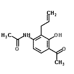 CAS#: 69069-03-0, N-(4-Acetyl-2-allyl-3-hydroxyphenyl)acetamide
