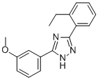CAS 登录号：69095-83-6， 3-(2-乙基苯基)-5-(3-甲氧基苯基)-1H-1,2,4-三唑