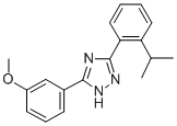 CAS 登录号：69095-87-0， 3-(O-枯烯基)-5-(3-甲氧基苯基)-1H-1,2,4-三唑