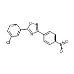 CAS 登录号：690989-63-0， 5-(3-氯苯基)-3-(4-硝基苯基)-1,2,4-恶二唑