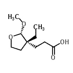 CAS 登录号：690993-36-3， 3-[(2S,3R)-3-乙基-2-甲氧基四氢-3-呋喃基]丙酸