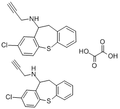 CAS#: 69195-57-9, 10,11-Dihydro-8-Chloro-N-2-Propynyldibenzo(b,f)Thiepin-10-Amine Ethanedioate (2:1)