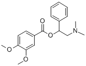 CAS 登录号：69226-70-6， 2-二甲基氨基-1-苯基乙基藜芦酸酯