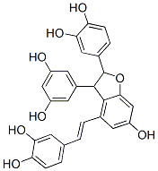 CAS#: 69297-49-0, 4-(2-(2-(3,4-Dihydroxyphenyl)-3-(3,5-Dihydroxyphenyl)-2,3-Dihydro-6-Hydroxy-4-Benzofuranyl)Ethenyl)-1,2-Benzenediol