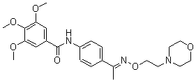 CAS#: 69365-69-1, 4-(3,4,5-Trimethoxybenzoylamino)-Acetophenone O-(2-Morpholinoethyl)Oxime