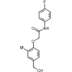 CAS#: 693813-03-5, 2-[2-Bromo-4-(hydroxymethyl)phenoxy]-N-(4-fluorophenyl)acetamide