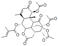 CAS 登录号:69423-71-8, 6alpha-巴豆酰氧基查杷任酮